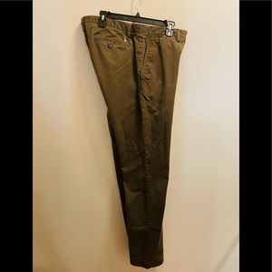 The Polo Chino Ralph Lauren classic twill pant Sz 34x34 olive green flat front